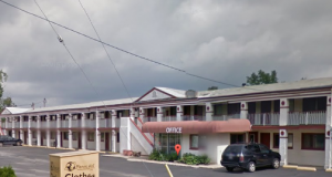 The Motel 9 in Elyria, Ohio.